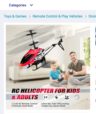 Remote Control Helicopter Toys