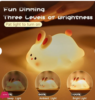 silicon rabbit lamp